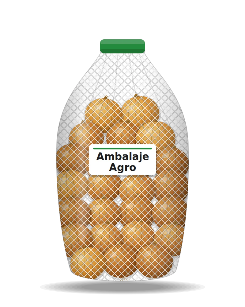 Plasă raschel cu ceapă, cu eticheta Ambalaje Agro
